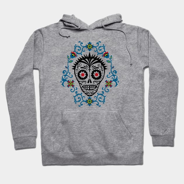 sugar skull voodoo Hoodie by Andibird